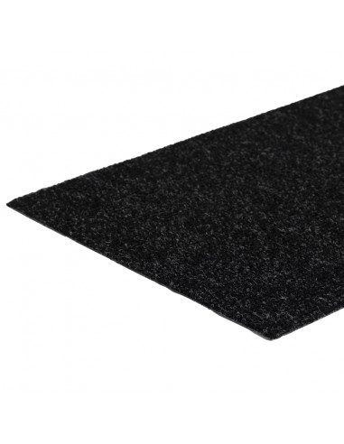Tappeti Adesivi Rettangolari per Scale 15 pz 60x25 cm Neri