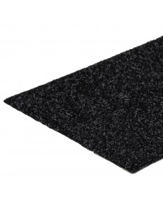 Tappeti Adesivi Rettangolari per Scale 15 pz 76x20 cm Neri