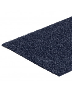 Tappeti Adesivi Rettangolari per Scale 15 pz 76x20cm Blu Grigio