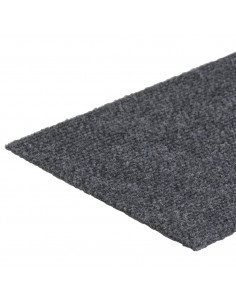 Tappeti Adesivi Rettangolari Scale 15 pz 76x20 cm Grigio Chiaro