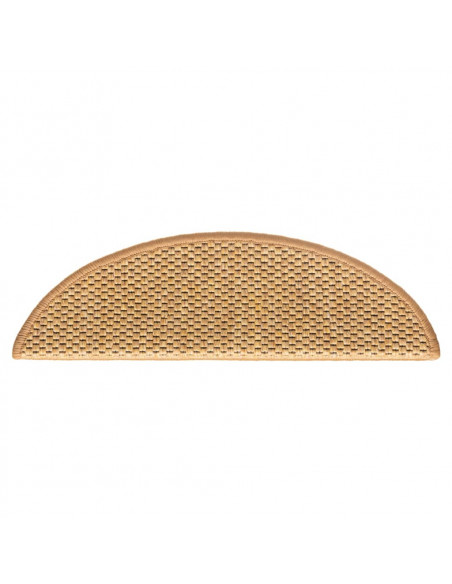 Tappeti Autoadesivi Scale Aspetto Sisal 15 pz 56x17x3 cm