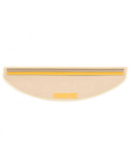 Tappeti Autoadesivi Scale Aspetto Sisal 15 pz 65x21x4 cm Beige