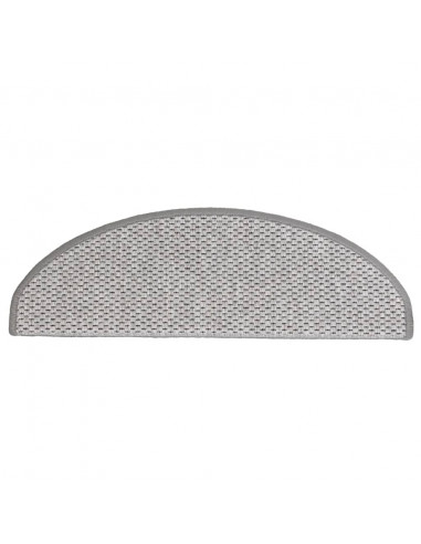 Tappeti Autoadesivi Scale Aspetto Sisal 15 pz 65x21x4 cm Beige