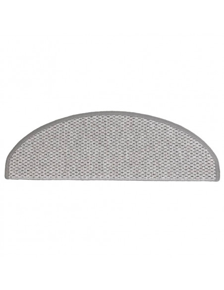 Tappeti Autoadesivi Scale Aspetto Sisal 15 pz 65x21x4 cm Beige