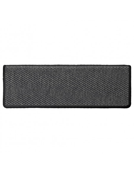 Tappeti Autoadesivi Scale Aspetto Sisal 15pz 65x21x4 Antracite