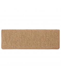 Tappeti Autoadesivi Scale Aspetto Sisal 15pz 65x21x4 Arancione