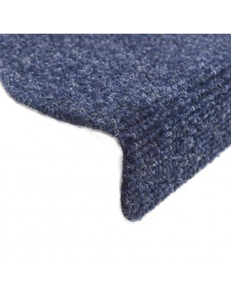 Tappetini Adesivi per Scale 5 pz 56x17x3 cm Blu Agugliati