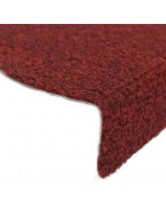 Tappetini Adesivi per Scale 5 pz Rossi 65x21x4 cm Agugliati