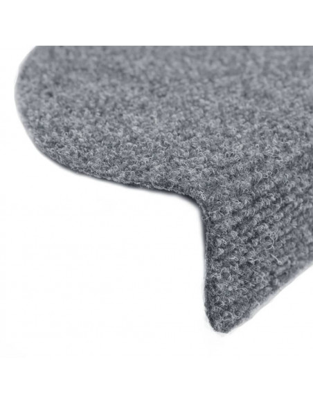 Tappetini Autoadesivi per Scale 15 pz 65x21x4 cm Grigio Chiaro
