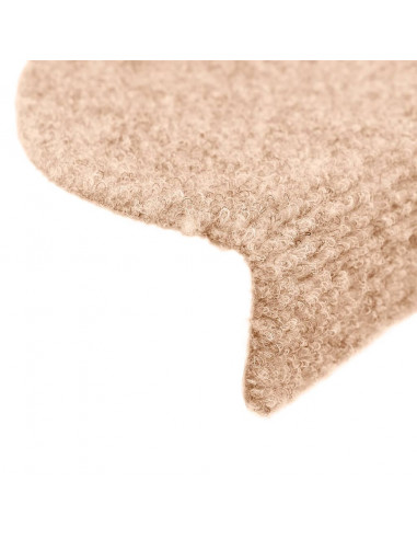 Tappetini Autoadesivi per Scale 15 pz 65x21x4 cm Marrone
