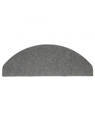 Tappetini Autoadesivi per Scale 15 pz 65x22,5x3,5 cm Grigi