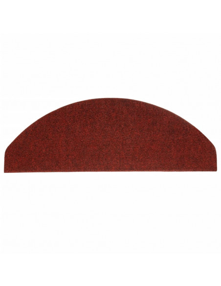 Tappetini Autoadesivi per Scale 15 pz 65x22,5x3,5 cm Rossi