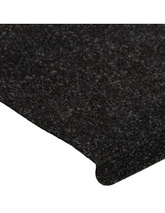 Tappetini Autoadesivi per Scale 15 pz 65x24,5x3,5 cm Antracite