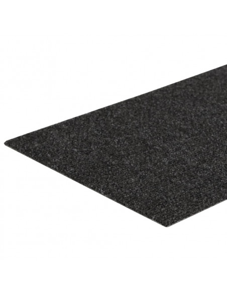 Tappetini per scale autoadesivi 15 pz 60x25 cm antracite rettangolari