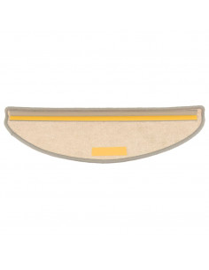 Tappetini Autoadesivi per Scale 15 pz Argento 65x21x4 cm