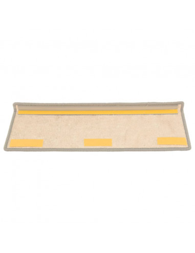 Tappetini Autoadesivi per Scale 15 pz Argento 65x21x4 cm