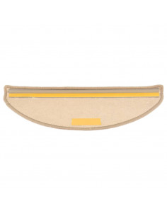 Tappetini Autoadesivi per Scale 15 pz Beige Scuro 65x21x4 cm