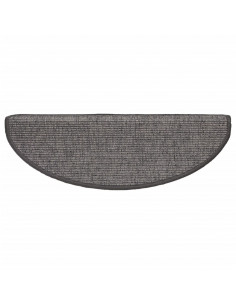 Tappetini Autoadesivi per Scale 15 pz Grigi e Beige 65x21x4 cm