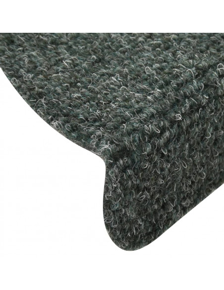 Tappetini Autoadesivi Scale 15 pz Verdi 65x21x4 cm Agugliati