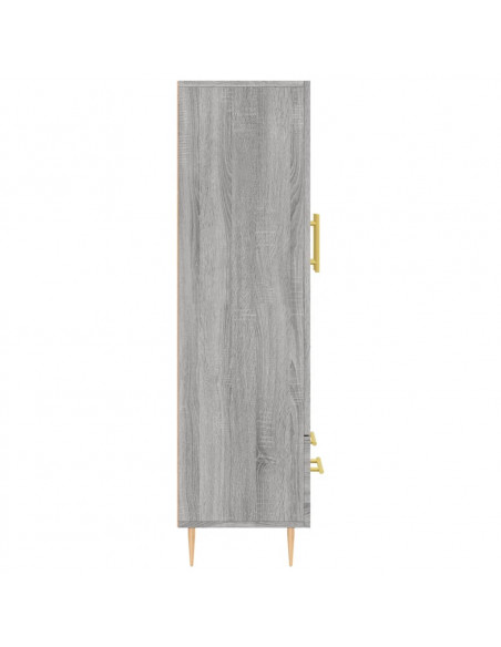 Credenza Grigio Sonoma 69,5x31x115 cm in Legno Multistrato