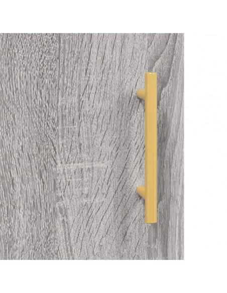Credenza Grigio Sonoma 69,5x31x115 cm in Legno Multistrato