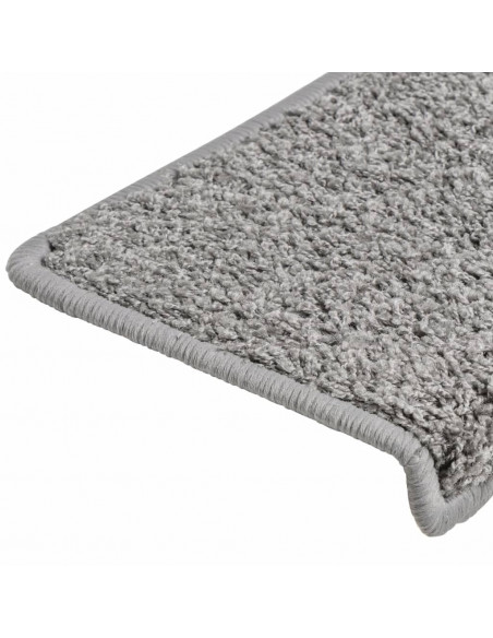 Tappetini per Scale 10 pz 65x21x4 cm Grigio