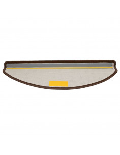 Tappetini per Scale 10 pz 65x21x4 cm Marroni