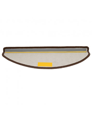 Tappetini per Scale 10 pz 65x21x4 cm Marroni