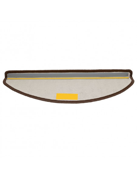 Tappetini per Scale 10 pz 65x21x4 cm Marroni