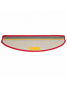 Tappetini per Scale 10 pz 65x21x4 cm Rossi