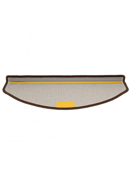 Tappetini per Scale 10 pz 65x24x4 cm Marrone Caffè