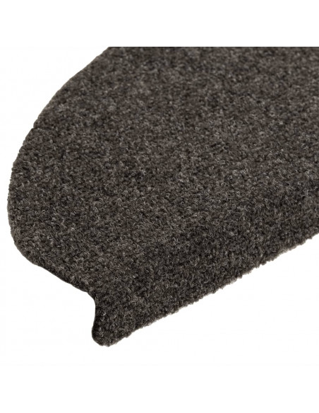 Tappetini per Scale 10 pz Antracite 65x21x4 cm Agugliati