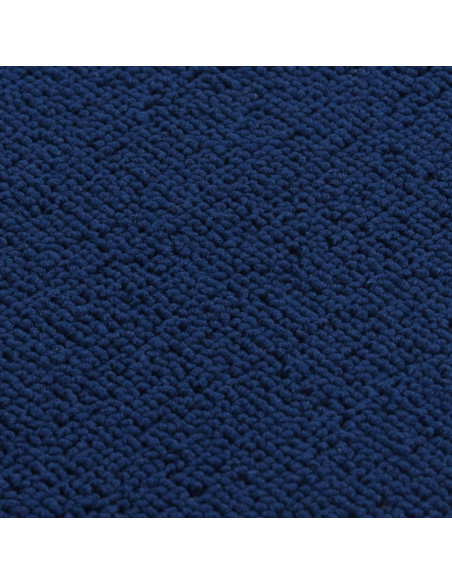 Tappetini per Scale 15 pz 60x25cm Blu Antiscivolo Rettangolari