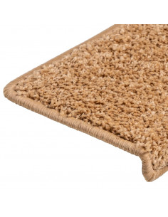 Tappetini per Scale 15 pz 65x21x4 cm Beige