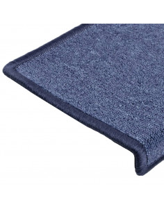 Tappetini per Scale 15 pz 65x21x4 cm Blu