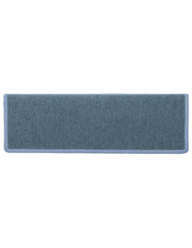 Tappetini per Scale 15 pz 65x21x4 cm Blu