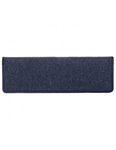 Tappetini per Scale 15 pz 65x21x4 cm Grigi e Blu
