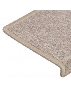 Tappetini per Scale 15 pz 65x21x4 cm Grigio Talpa