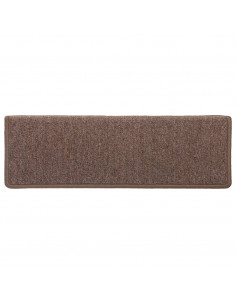 Tappetini per Scale 15 pz 65x21x4 cm Marroni