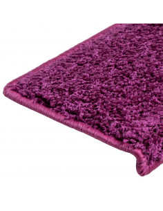 Tappetini per Scale 15 pz 65x21x4 cm Viola