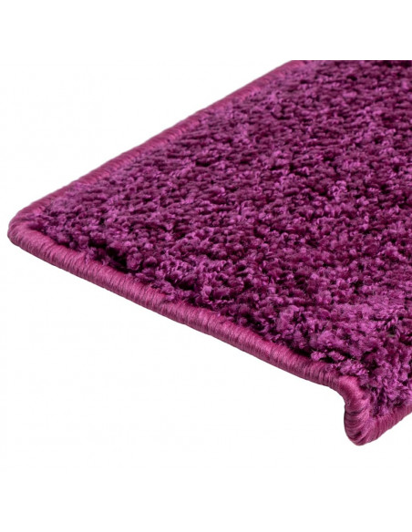 Tappetini per Scale 15 pz 65x21x4 cm Viola