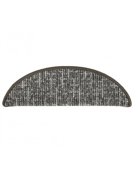 Tappetini per Scale 15 pz Antracite 56x17x3 cm