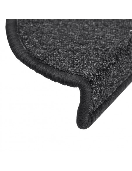 Tappetini per Scale 15 pz Antracite 56x17x3 cm