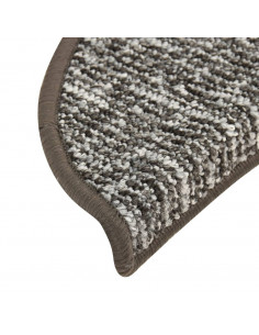 Tappetini per Scale 15 pz Antracite 65x21x4 cm