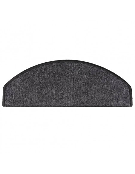 Tappetini per Scale 15 pz Antracite 65x24x4 cm