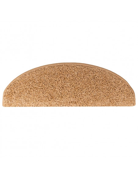 Tappetini per Scale 15 pz Beige 65x21x4 cm
