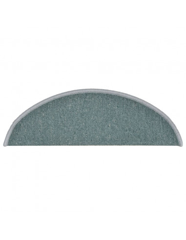 Tappetini per Scale 15 pz Blu 56x17x3 cm