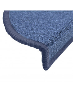 Tappetini per Scale 15 pz Blu 56x17x3 cm