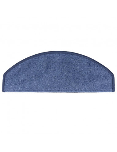 Tappetini per Scale 15 pz Blu 65x24x4 cm