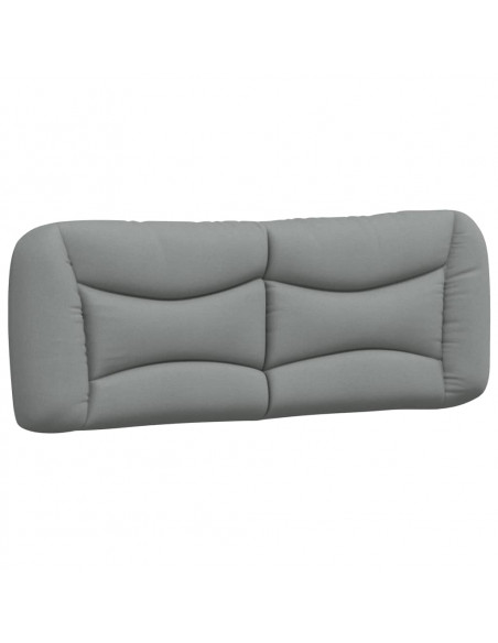 Letto con Materasso Grigio Chiaro180x200 cm Tessuto